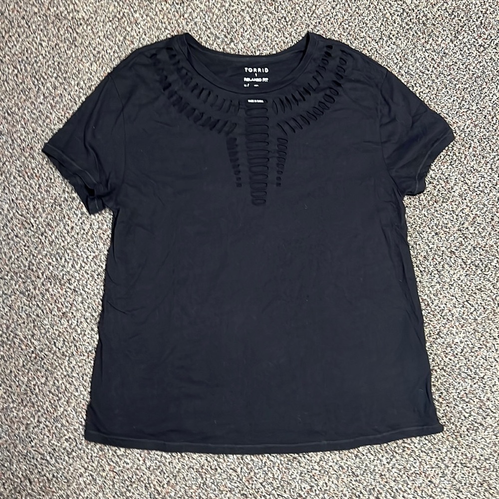 Torrid Black Cutout Women's Top